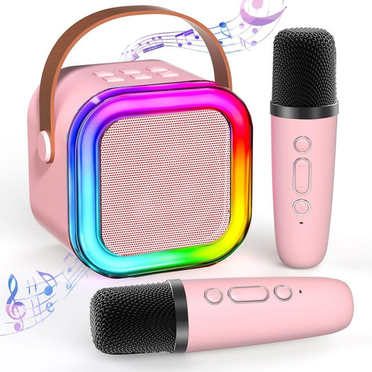 Portable Mini Karaoke Speaker with 2 Wireless Mic Doba