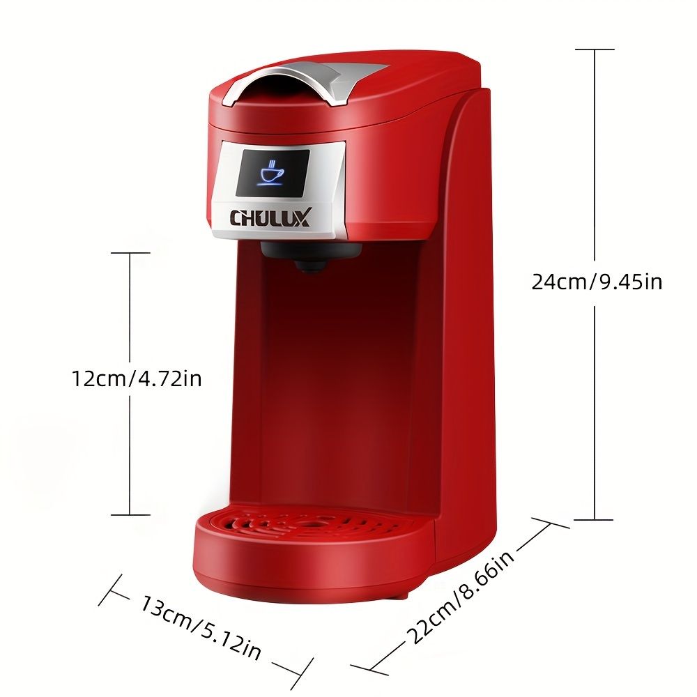 CHULUX Single Serve Coffee & Tea Maker - KCUP Pod Use