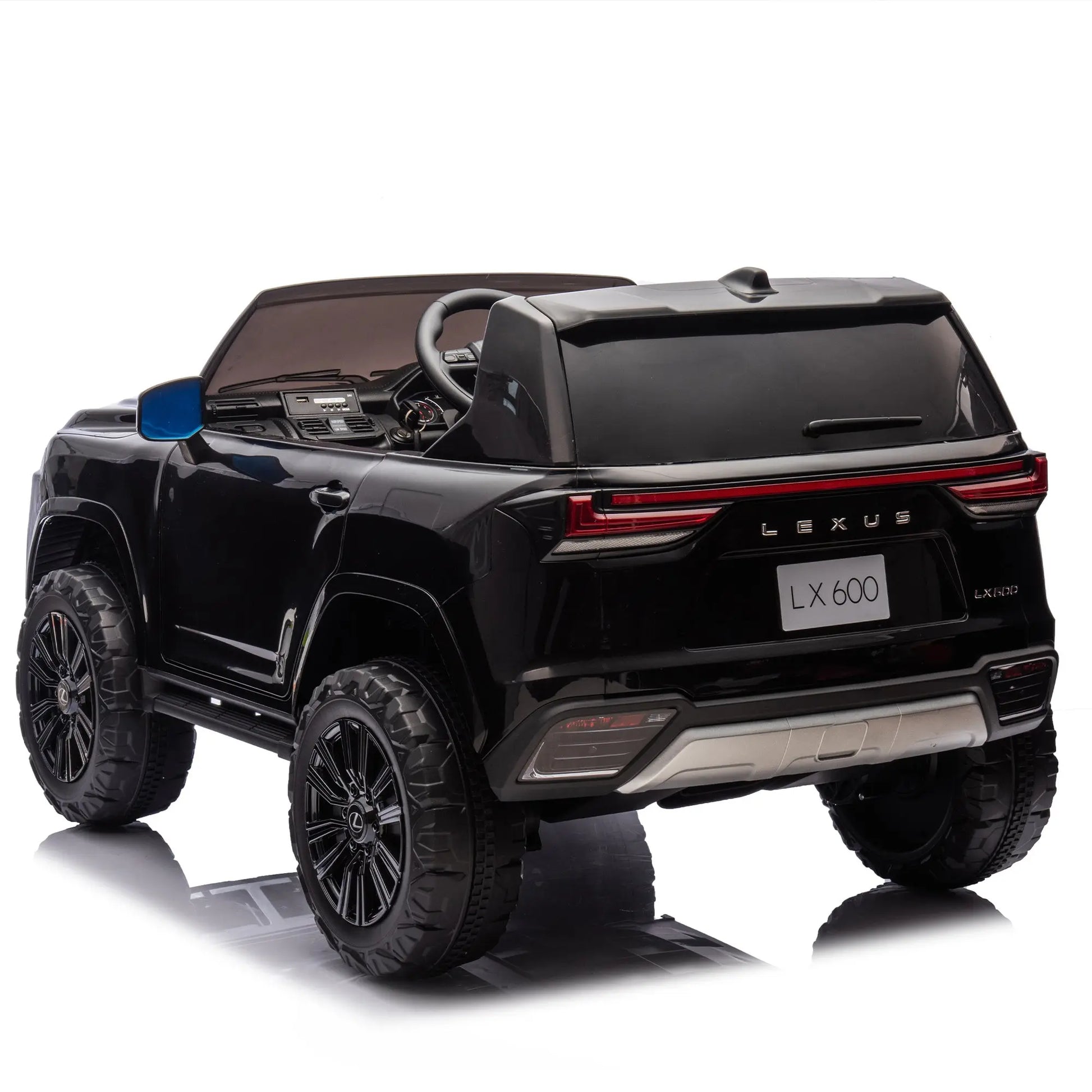 Licensed LEXUS LX600 24V Two-seater XXL Kids Ride On Car W/Parents Control,Seat width 20 inches,2WD,Four-wheel suspension,Bluetooth,MP3,Music,Power display,Speeds 1.86-3.11MPH For Kids. FX070