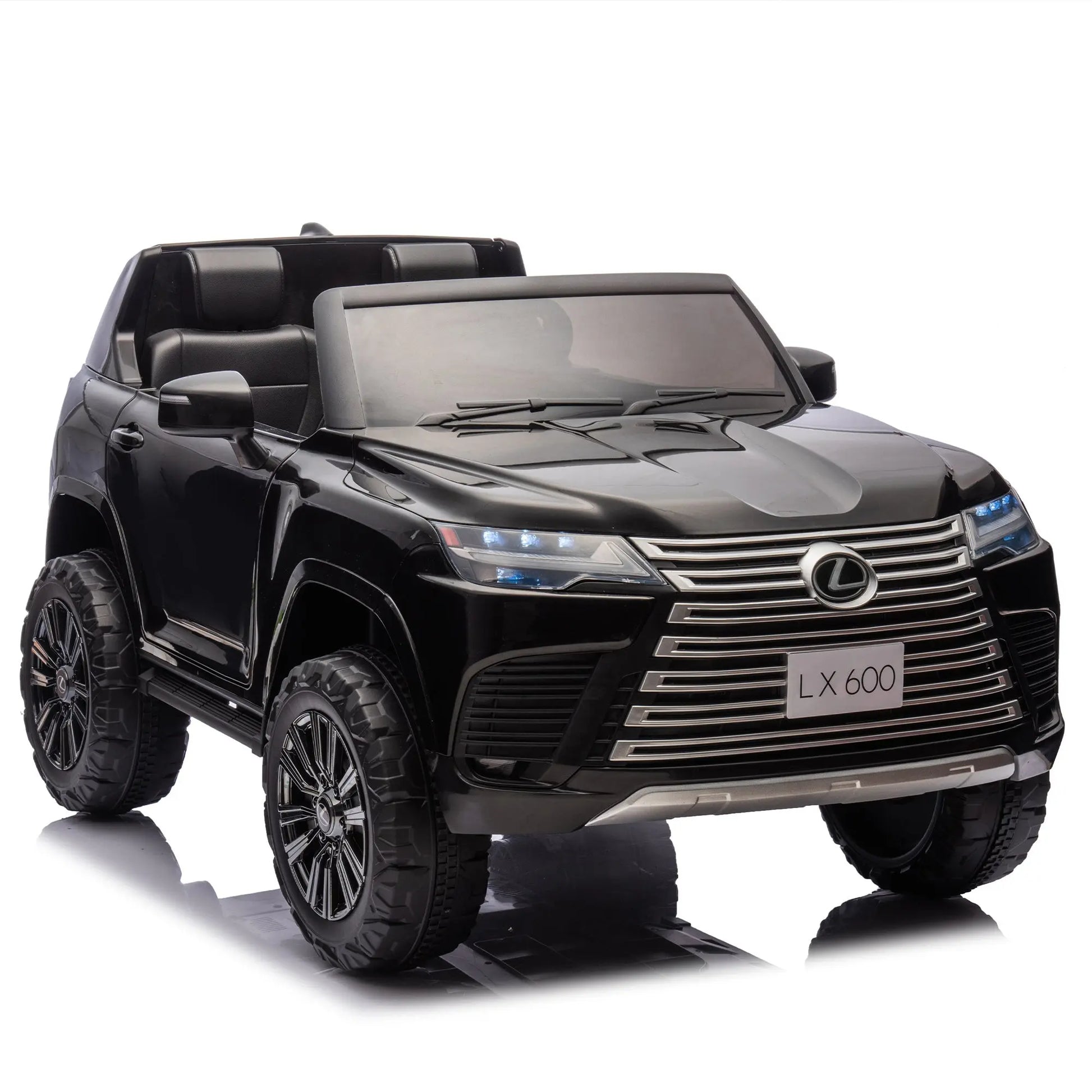 Licensed LEXUS LX600 24V Two-seater XXL Kids Ride On Car W/Parents Control,Seat width 20 inches,2WD,Four-wheel suspension,Bluetooth,MP3,Music,Power display,Speeds 1.86-3.11MPH For Kids. FX070