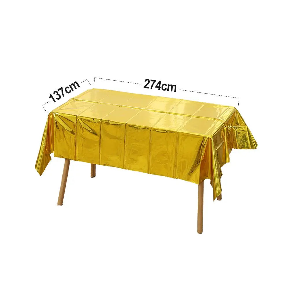 12 Pack Tablecloth Plastic - Rectangle Doba