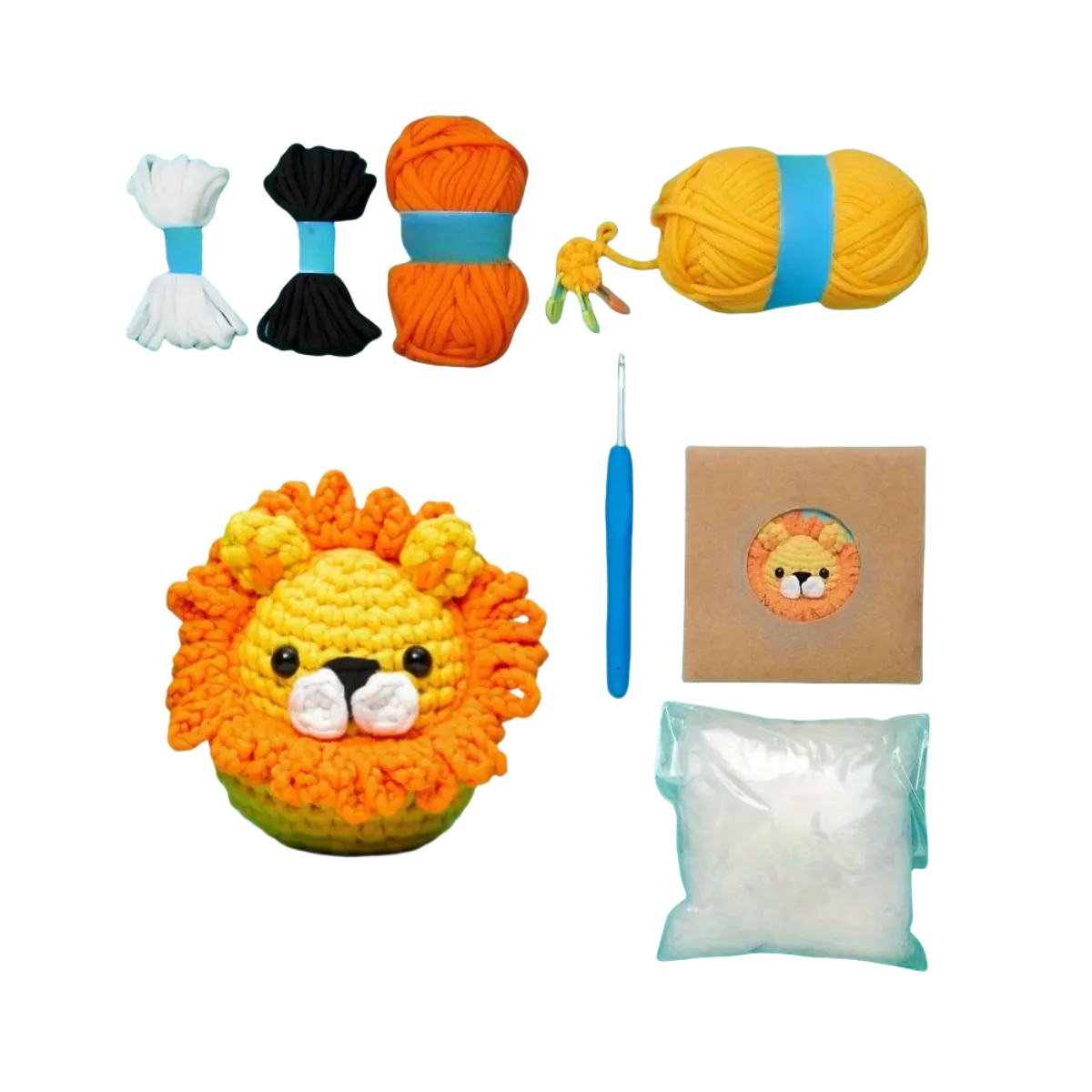 Crochet Yarn Kit for Adults, DIY Cartoon Doll Set Elite Haven