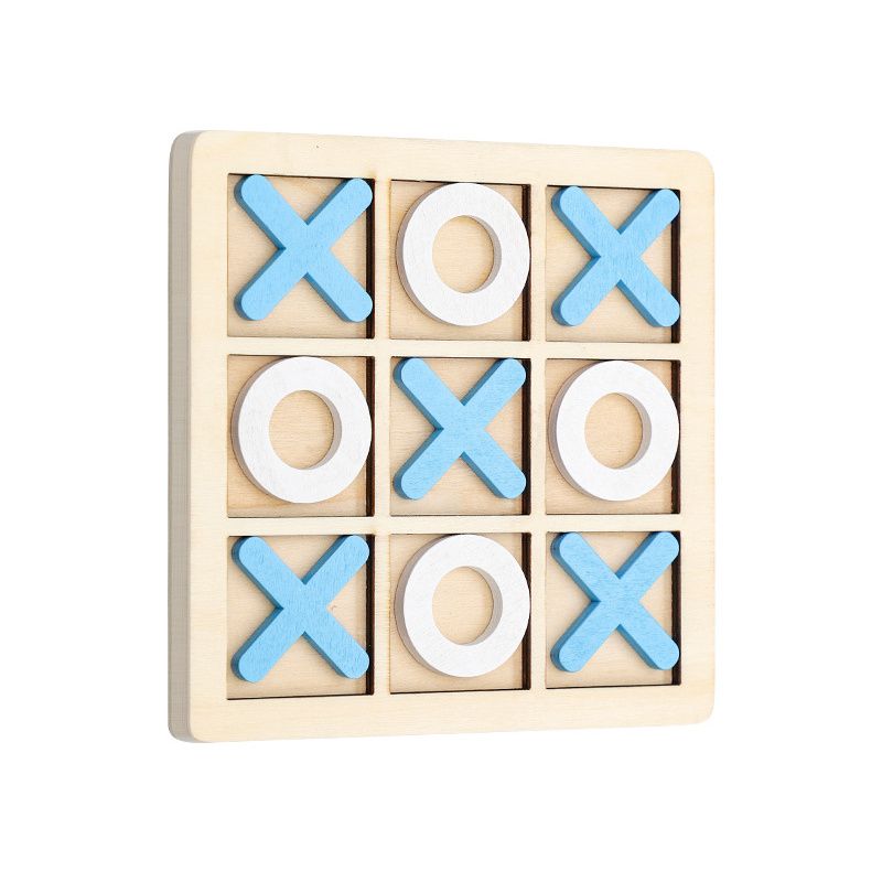 1 Pcs XO Tic Tac Toe Wooden Game Toy Educational, Entertainment, Leisure, Board Game, Building Block Toys 5.5" *5.5 " Doba