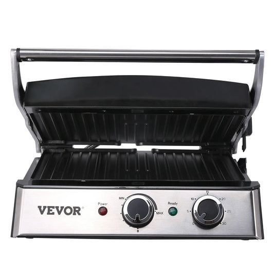 Electric Griddle, 14.5" 1500W Indoor Countertop Grill, Stainless Steel Doba