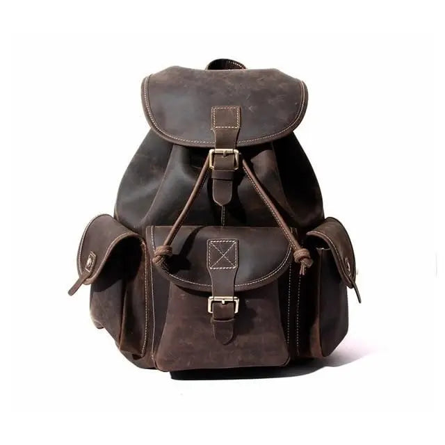 The Asmund Backpack | Genuine Leather Rucksack Doba