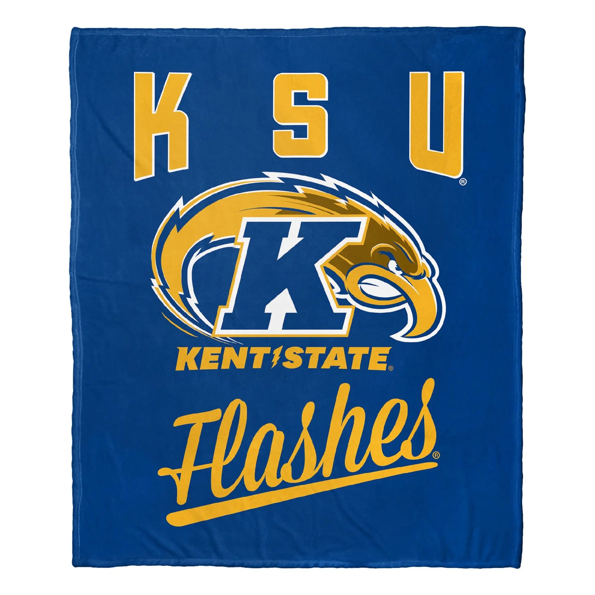 Kent State Golden OFFICIAL NCAA "Alumni" Silk Touch Throw Blanket; 50" x 60" The Northwest Company