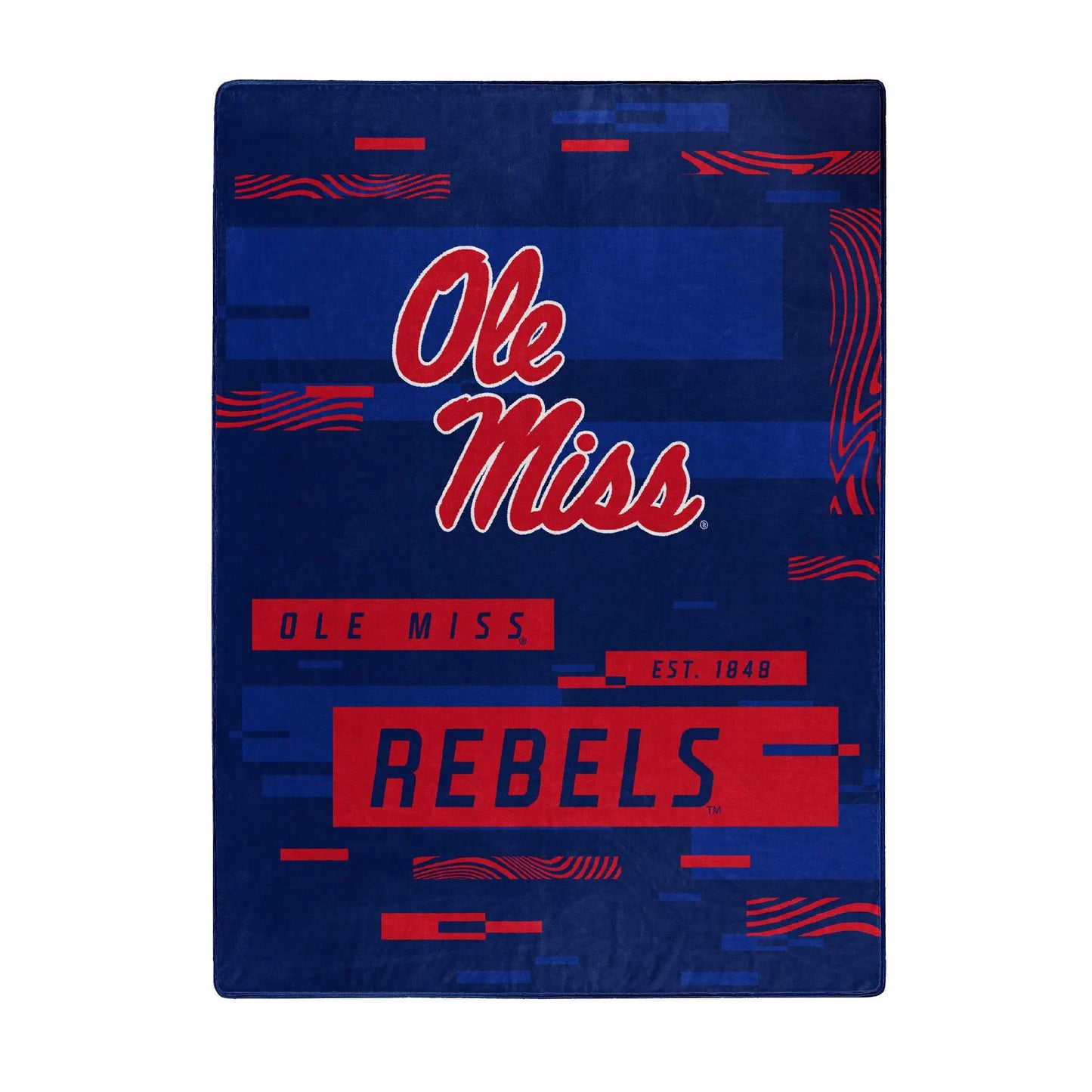 MISSISSIPPI OFFICIAL NCAA "Digitize" Raschel Throw Blanket; 60" x 80" The Northwest Company