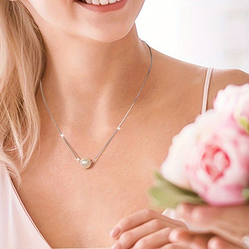 Style All Single Fashion Pearl Necklace Wedding  Anniversary Mother's Day Valentine's Day Party Gift - Gee-Commerce, LLC