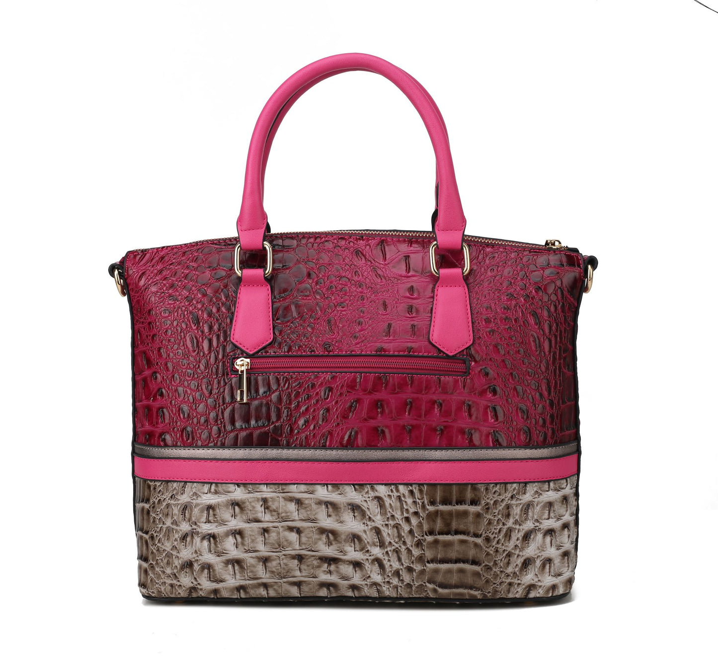 MKF Collection Autumn Crocodile Skin Tote Handbag with Wallet by Mia k Doba