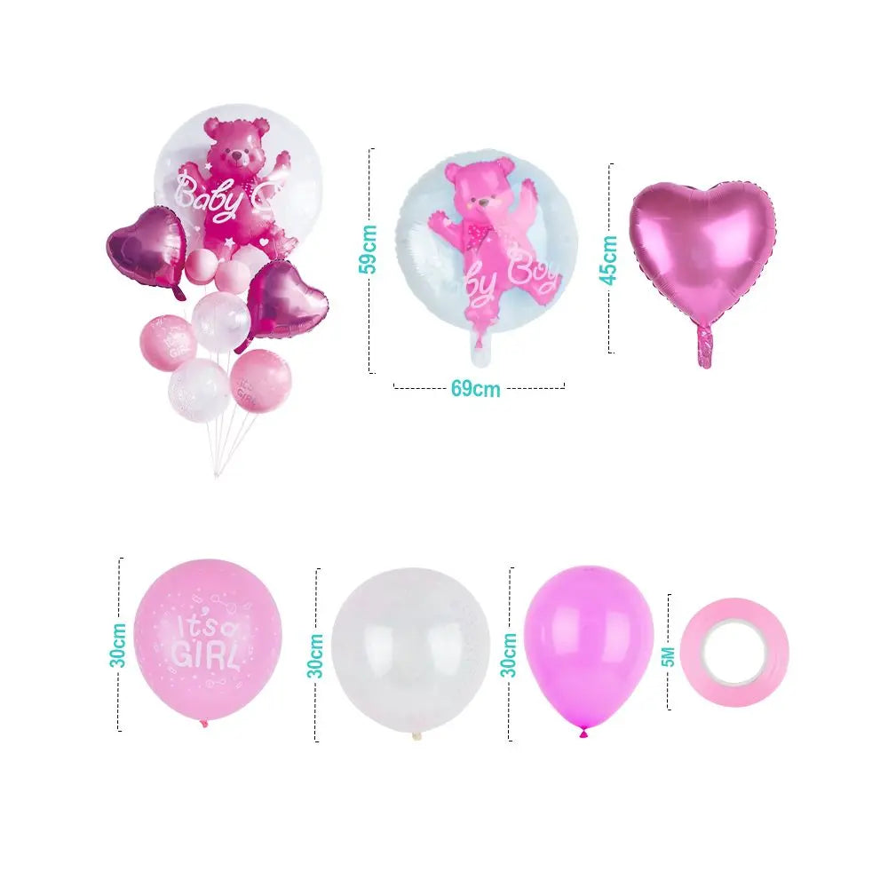 Pink  Bear Balloon Bonanza: A Festive Christmas Party - Gee-Commerce, LLC