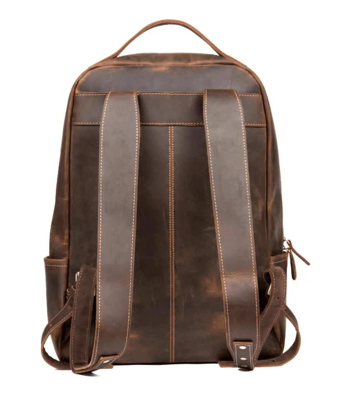 The Vernon Backpack | Genuine Vintage Leather Minimalist Backpack Doba