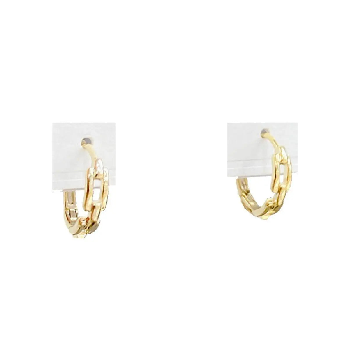 3 Pairs Platinum Plated Hoop Earrings Set YAOQIANSHU