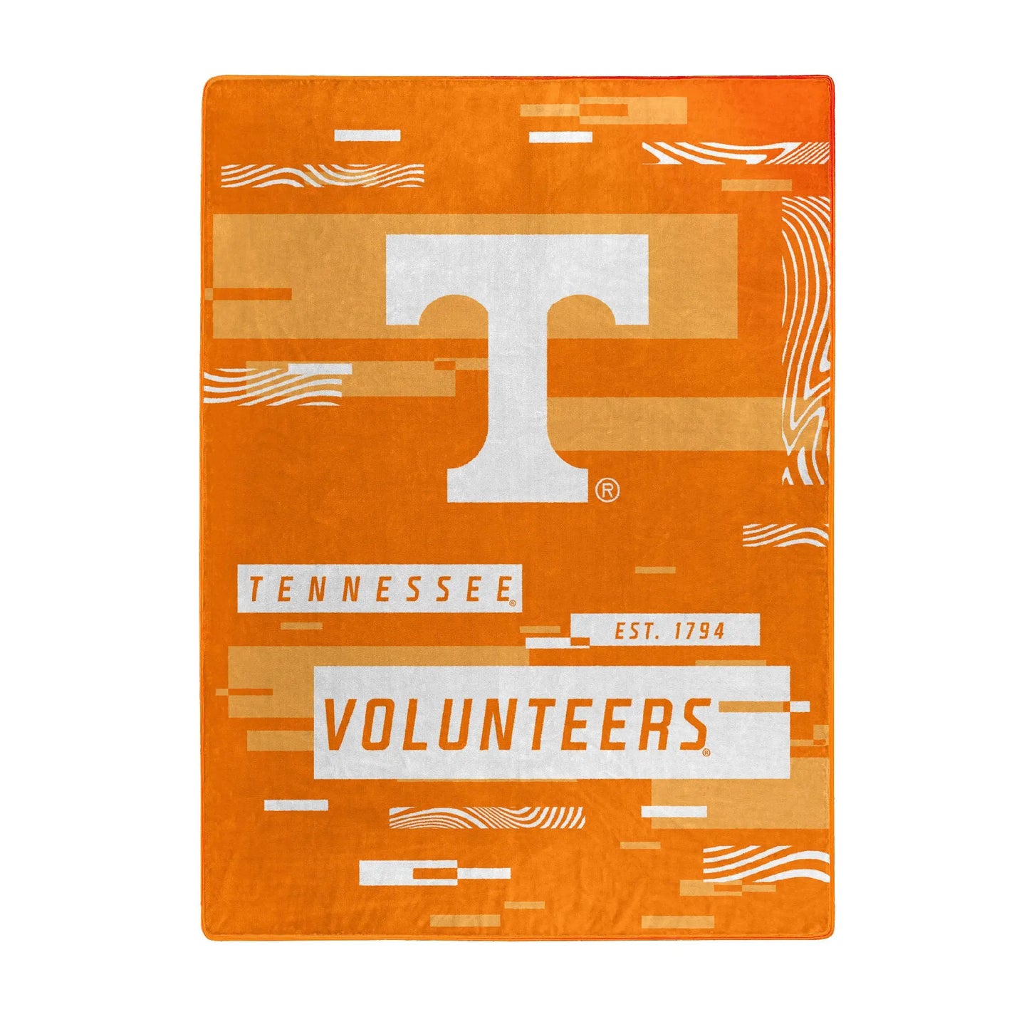 TENNESSEE OFFICIAL NCAA "Digitize" Raschel Throw Blanket; 60" x 80" Doba