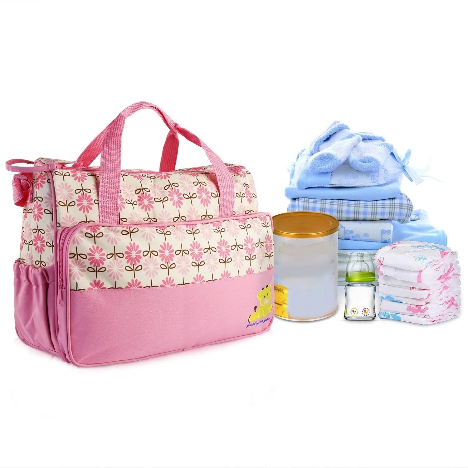 5PCS Baby Nappy Diaper Bags Set Doba