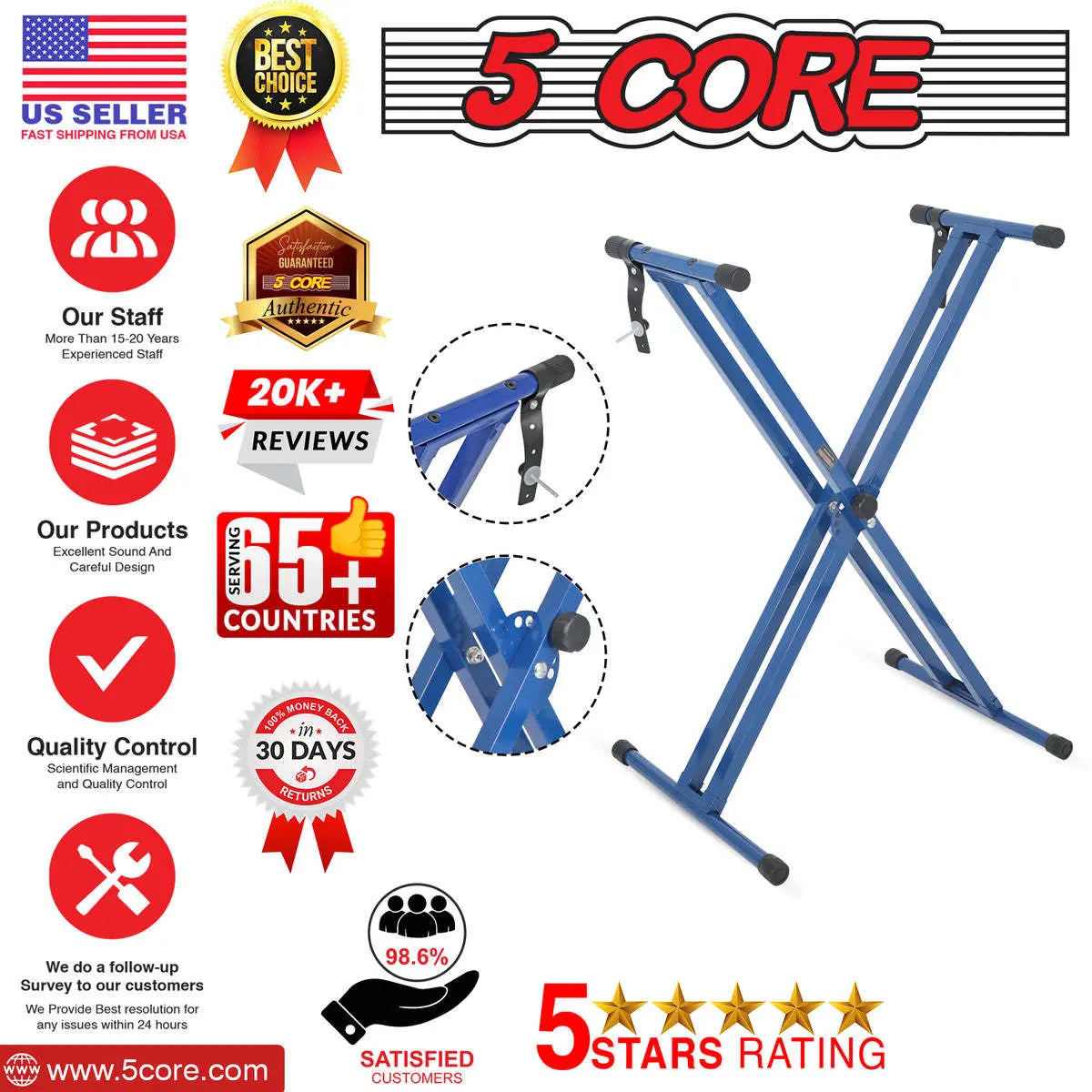 5 CORE Piano Keyboard Stand 5 Core