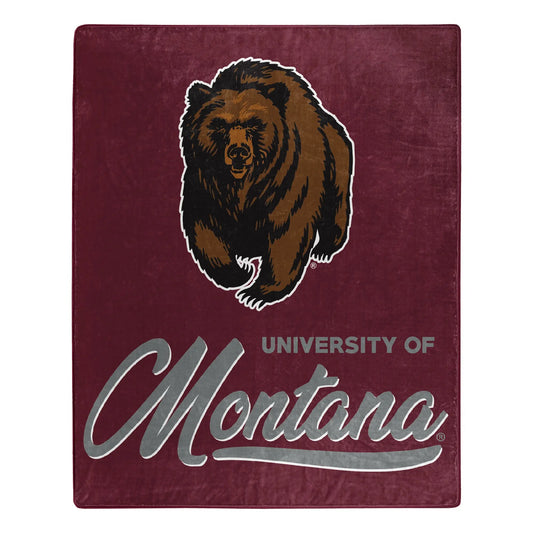 Montana OFFICIAL NCAA "Signature" Raschel Throw Blanket The Northwest Company