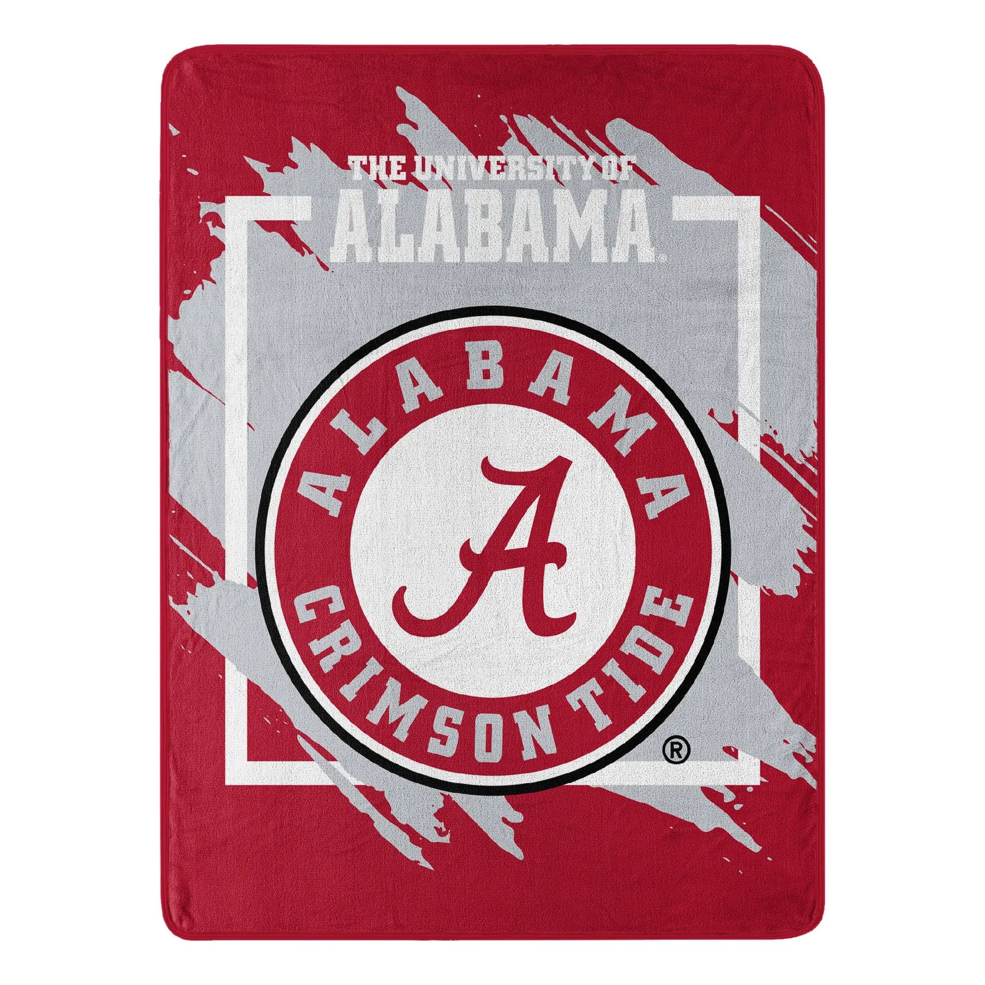 ALABAMA OFFICIAL NCAA "Dimensional" Micro Raschel Throw Blanket; 46" x 60" The Northwest Company