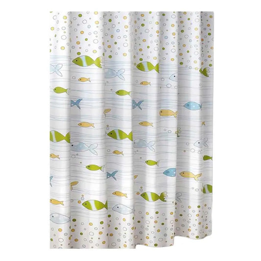 Colorful Fish PEVA Bathroom Shower Curtain Doba