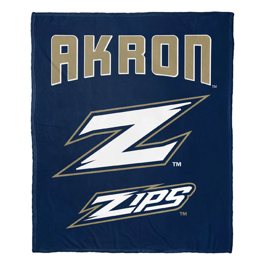 Akron OFFICIAL NCAA "Alumni" Silk Touch Throw Blanket; 50" x 60" The Northwest Company