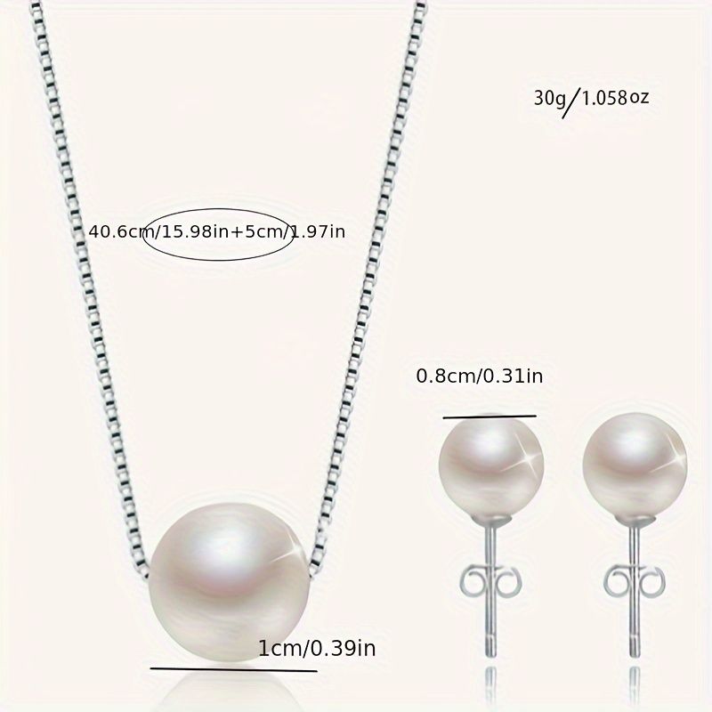 Style All Single Fashion Pearl Necklace Wedding  Anniversary Mother's Day Valentine's Day Party Gift - Gee-Commerce, LLC