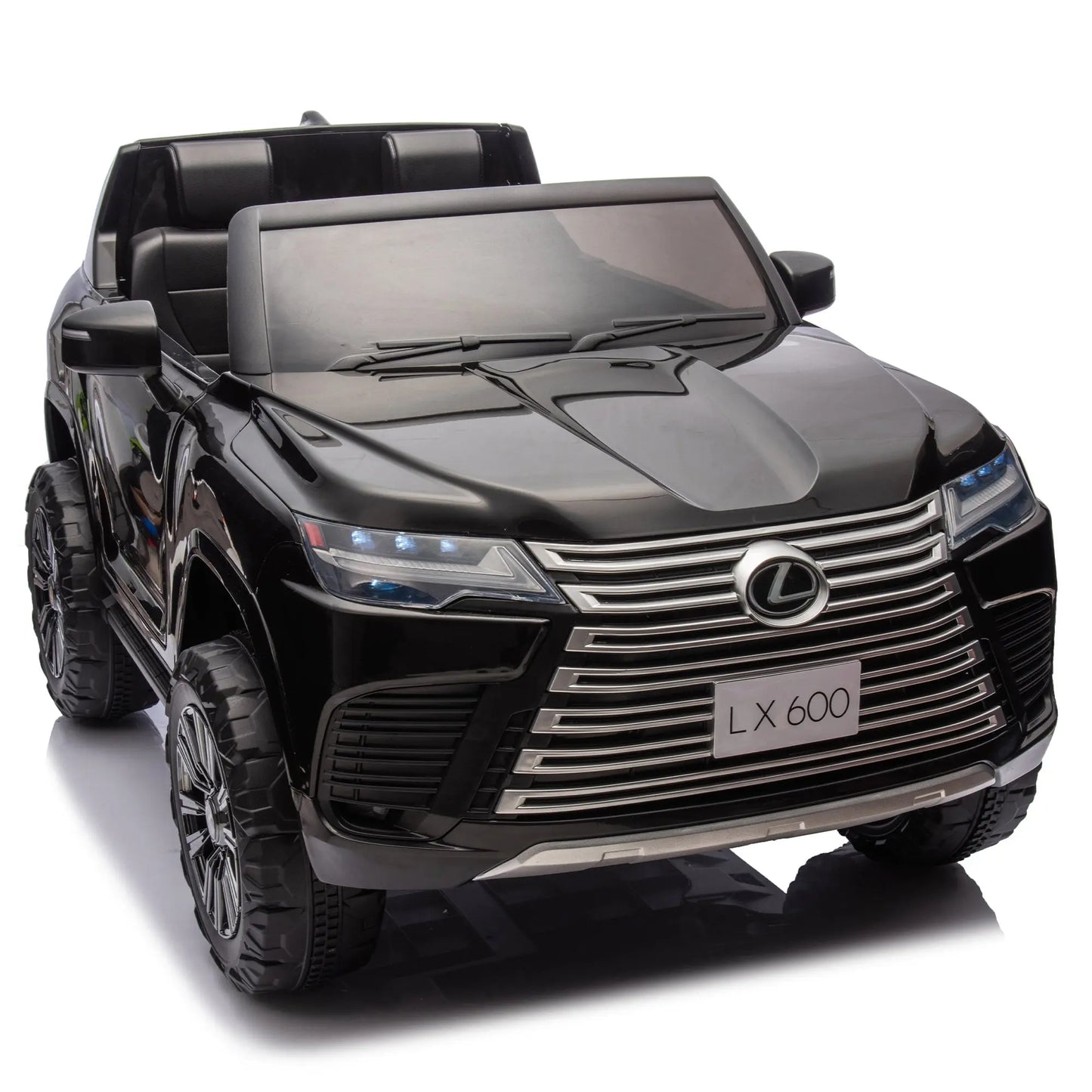 Licensed LEXUS LX600 24V Two-seater XXL Kids Ride On Car W/Parents Control,Seat width 20 inches,2WD,Four-wheel suspension,Bluetooth,MP3,Music,Power display,Speeds 1.86-3.11MPH For Kids. FX070