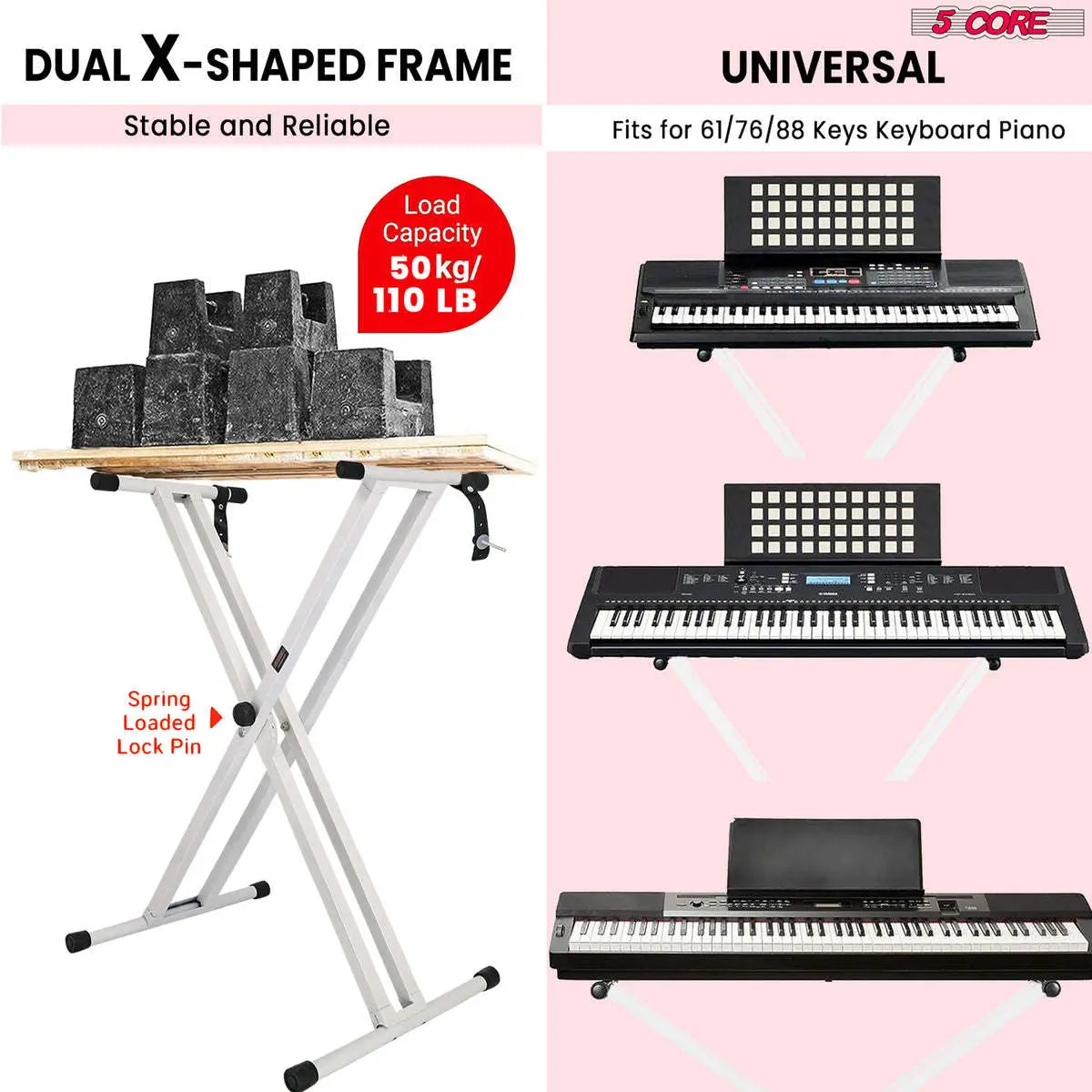 5 CORE Piano Keyboard Stand 5 Core