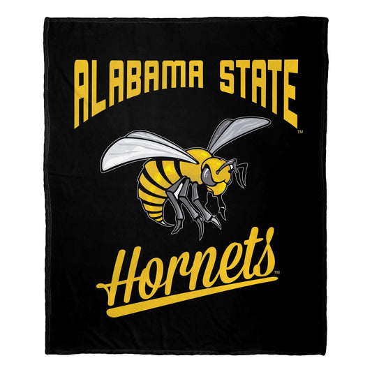 Alabama State OFFICIAL NCAA "Alumni" Silk Touch Throw Blanket; 50" x 60" - Gee-Commerce, LLC