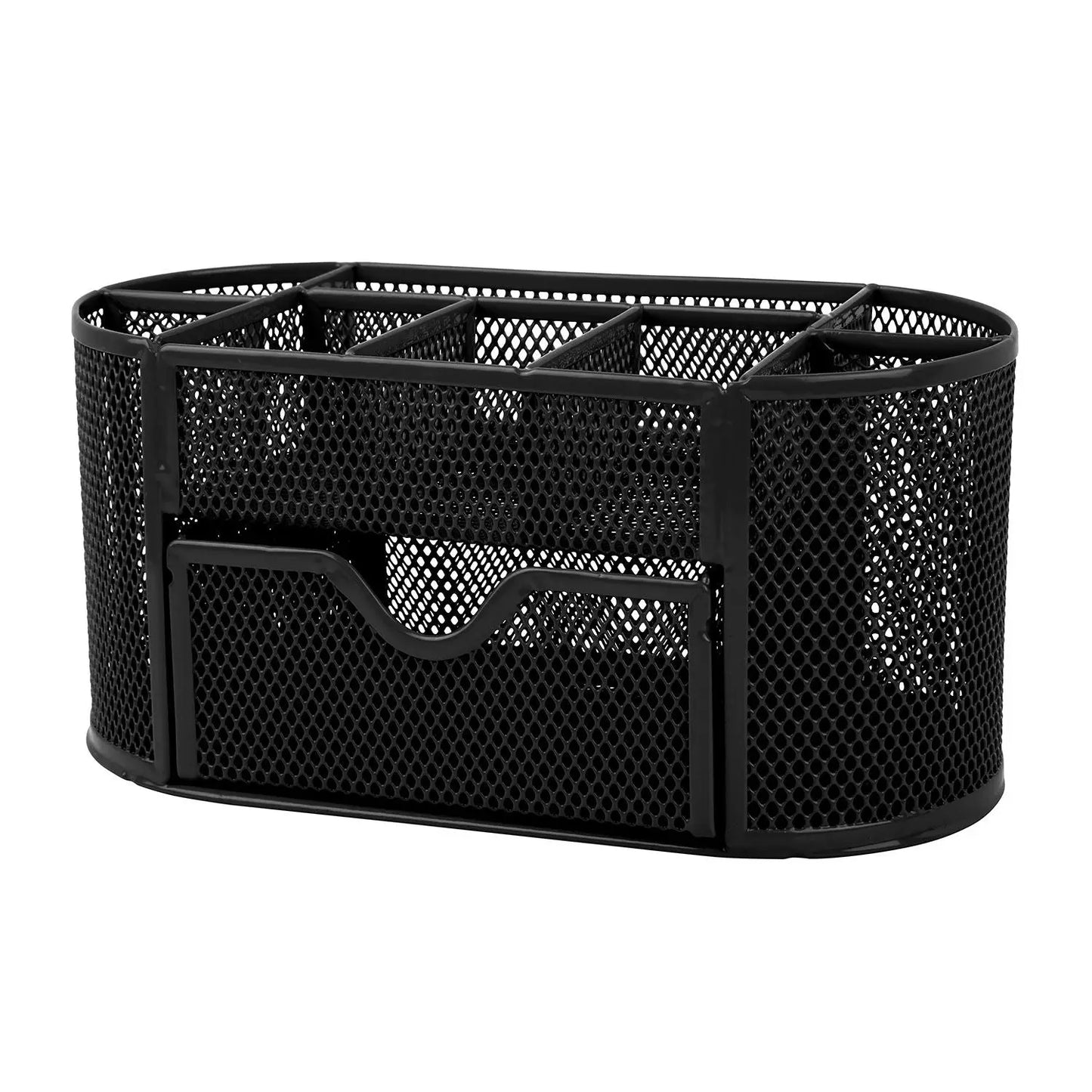 Metal Mesh Pencil Holders Desk Organizer with 9 Compartment - Gee-Commerce, LLC