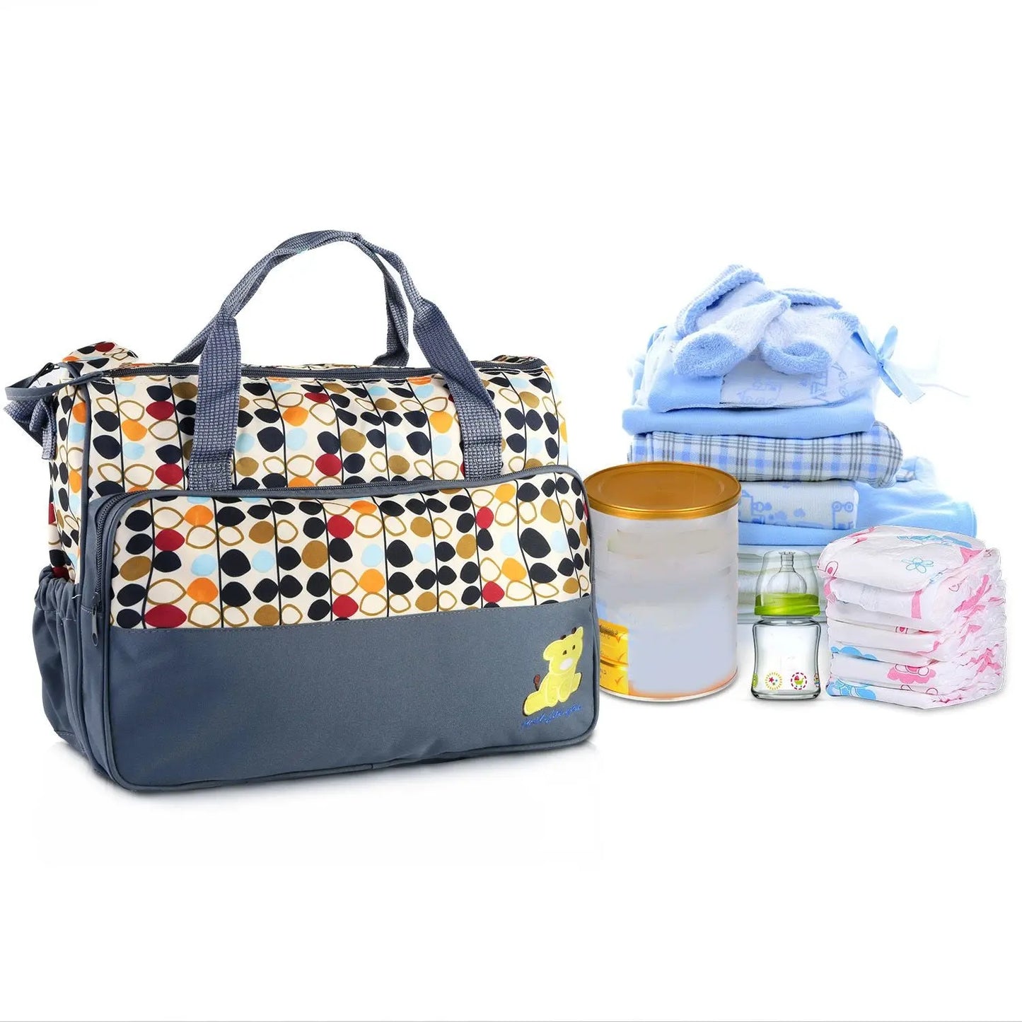 5PCS Baby Nappy Diaper Bags Set Doba