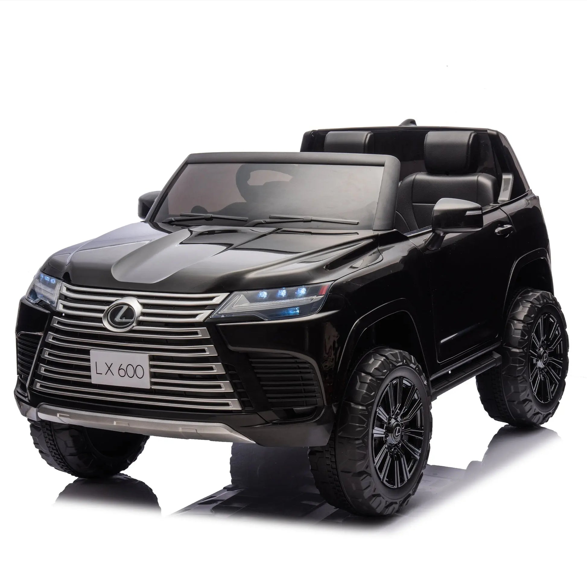 Licensed LEXUS LX600 24V Two-seater XXL Kids Ride On Car W/Parents Control,Seat width 20 inches,2WD,Four-wheel suspension,Bluetooth,MP3,Music,Power display,Speeds 1.86-3.11MPH For Kids. FX070