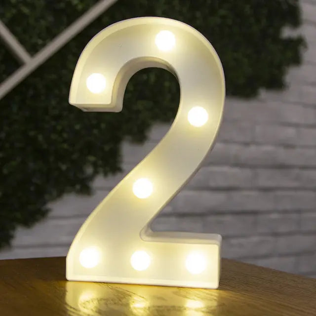 Alphabet & Number LED Light Decoration Nice Store