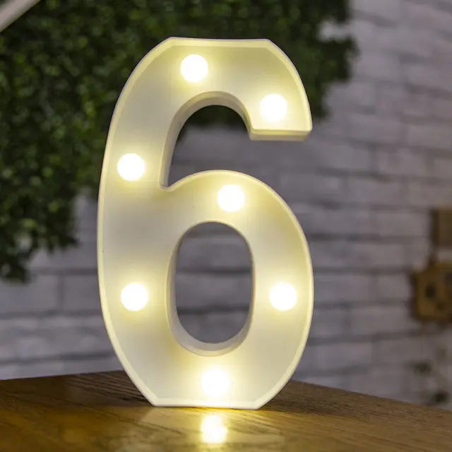 Alphabet & Number LED Light Decoration Nice Store