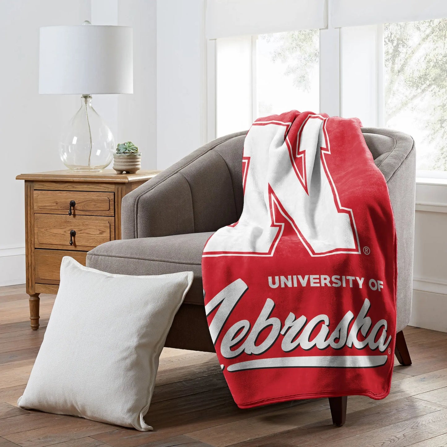 Nebraska OFFICIAL NCAA "Signature" Raschel Throw Blanket The Northwest Company