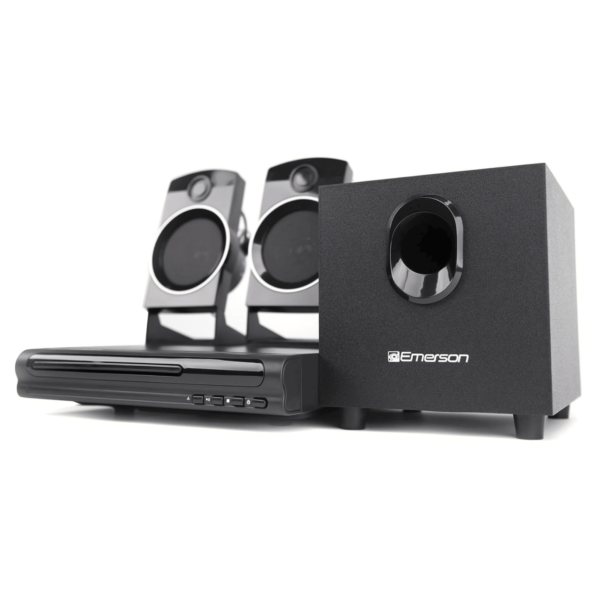 Emerson Speaker Surround Sound System & 2.1 Channel Home Theater DVD Player Doba