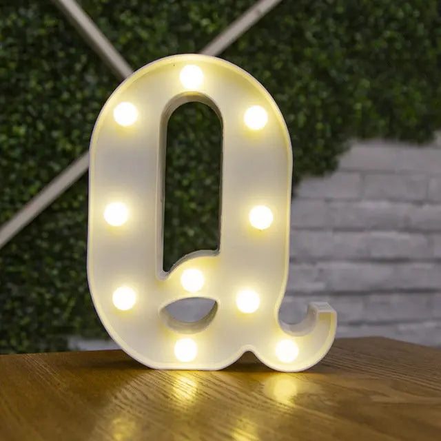 Alphabet & Number LED Light Decoration Nice Store