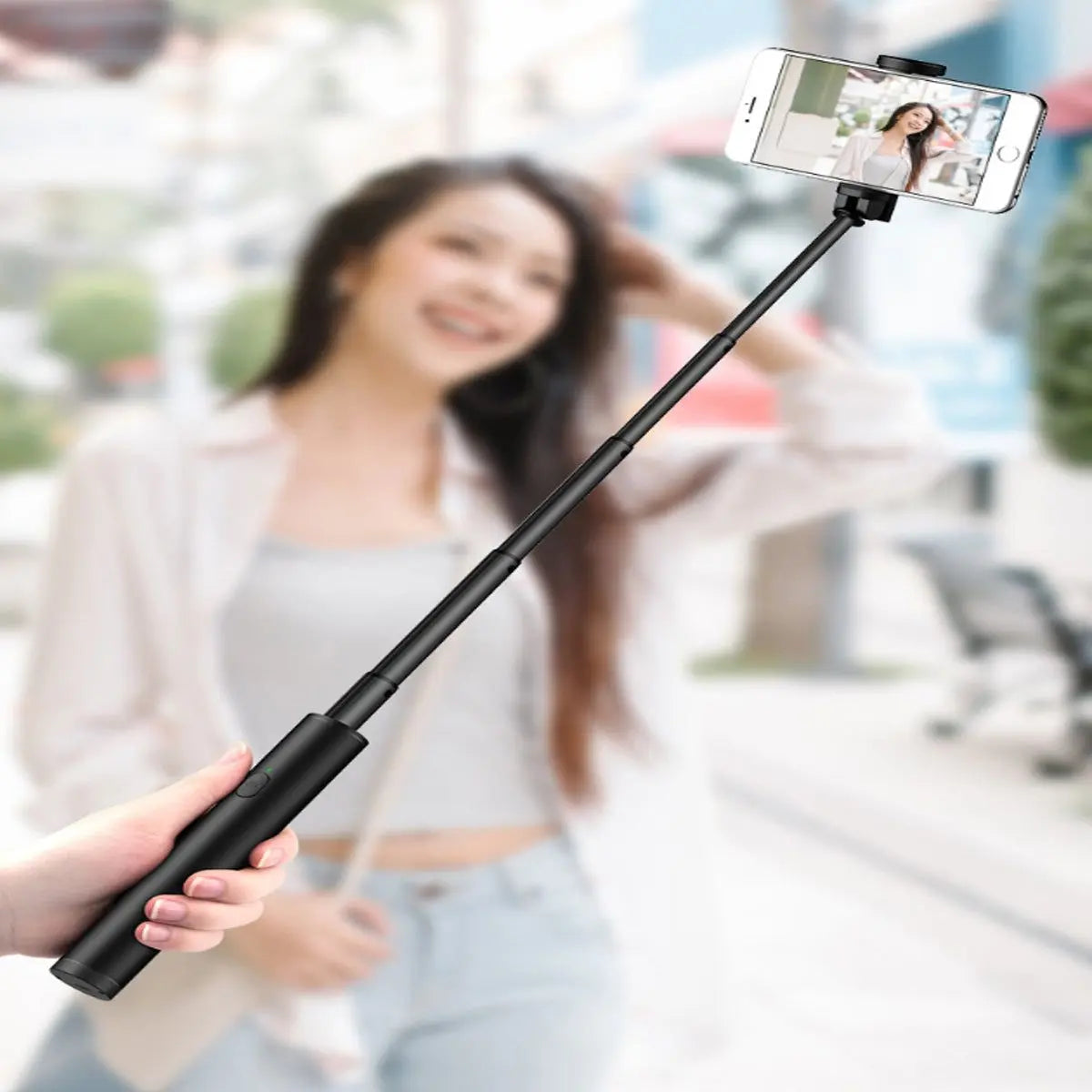 Invisi Mini Selfie Stick Extendable And Foldable - Gee-Commerce, LLC